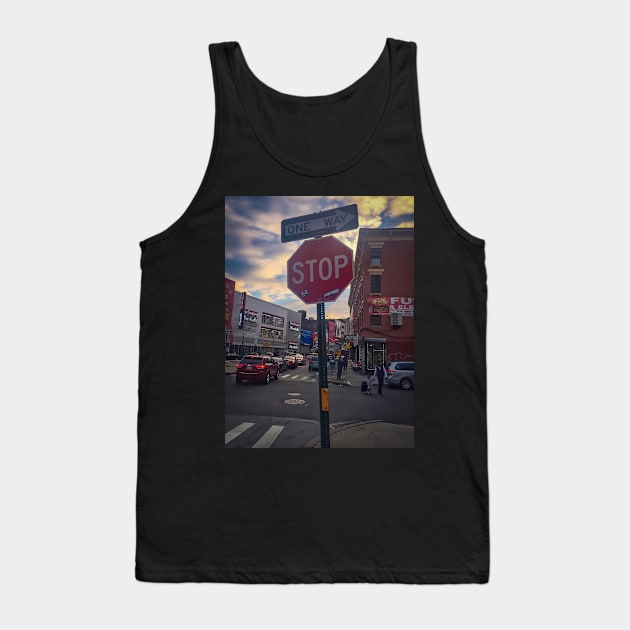 Stop, One Way Tank Top by eleonoraingrid